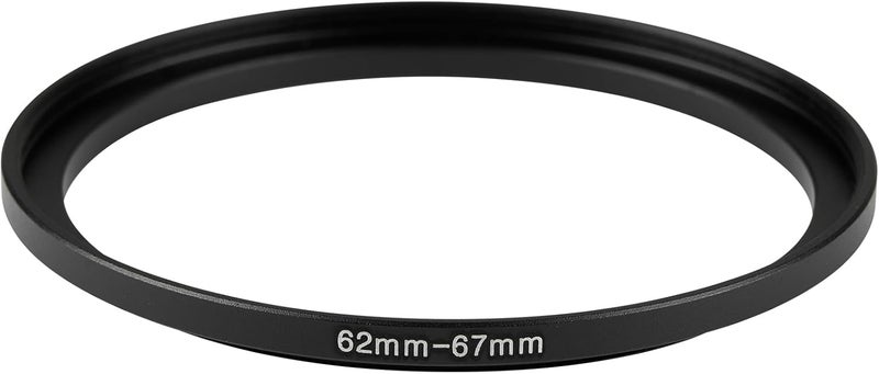 JOYTOLIN 62-67mm Metal Step-Up/Down Ring Adapter Compatible with Mirrorless Cameras DSLR Lens, UV CPL ND Filter Thread Converter, Black - Image 2